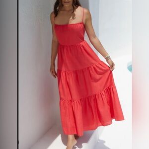 Charlie Holiday Tiered Maxi Dress